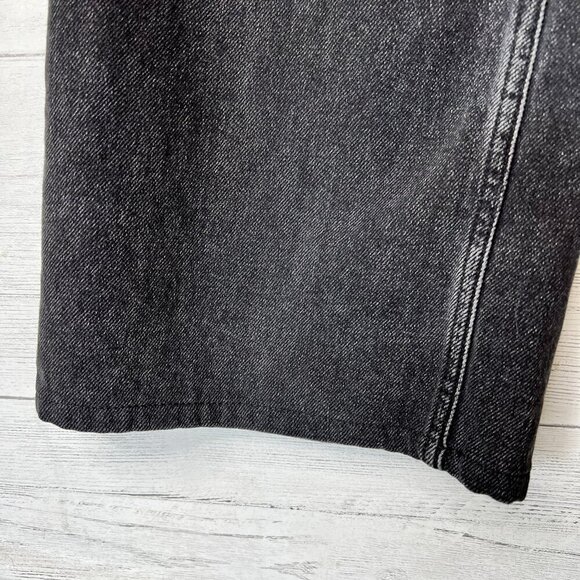 Rails Jeans Womens Size 26 Black The Getty High Rise Wide Leg Button Fly - Picture 6 of 16